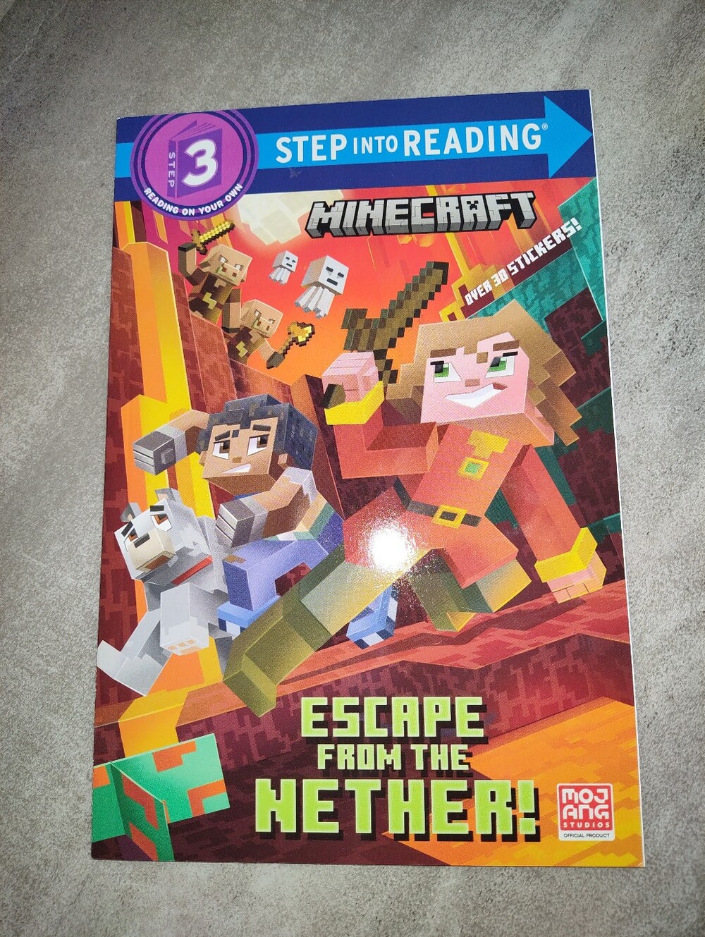 Minecraft Escape From the Nether Step Into Reading Step 3 Kids Paperback Book